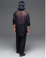 Net Loose Fit V Shirt