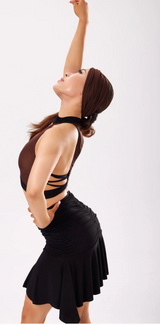 Double-sided stitching hip skirt