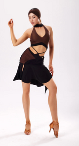 Double-sided stitching hip skirt
