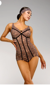 Exotic butterfly yarn bodysuit