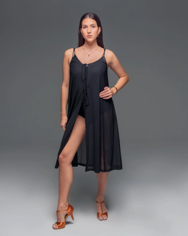Net Wrap Dress