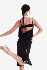 Black and White Halter Practice Dress