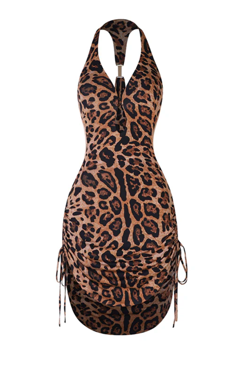 La Furia Dress-Leopard