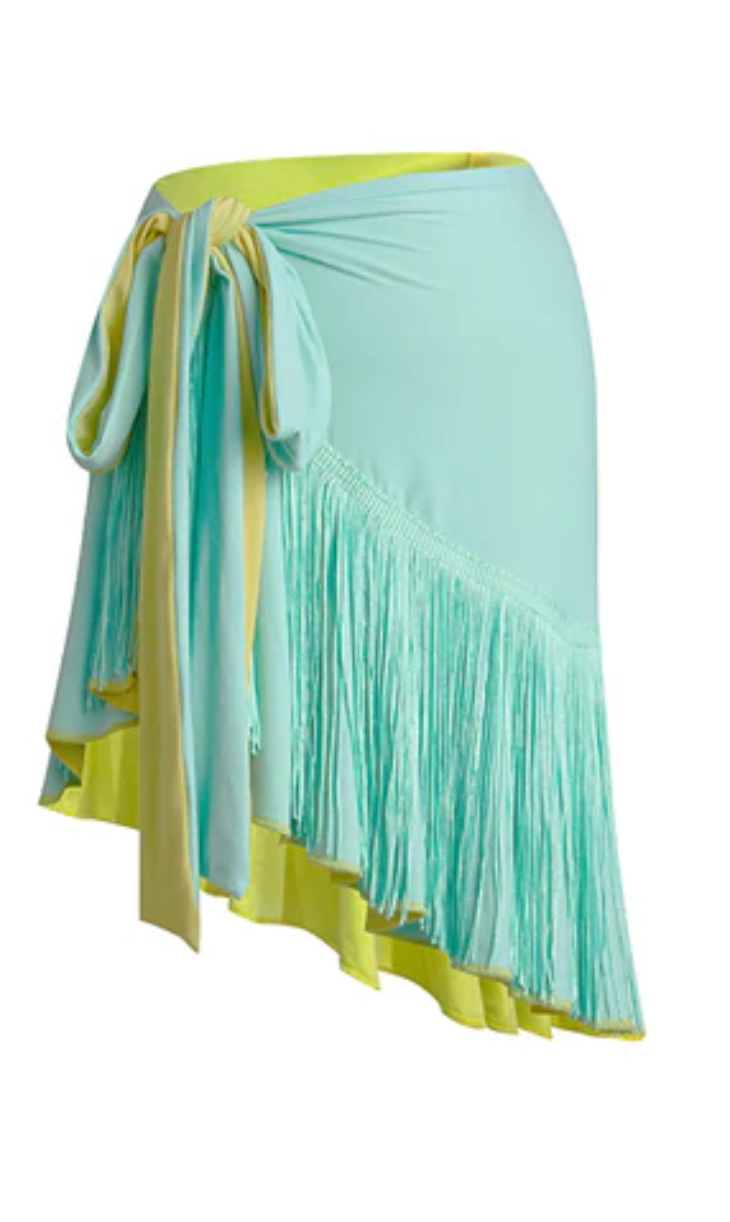 Kids DUO Skirt- Mint Green/Yellow