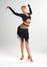 Amber Vine Design Mesh Tassel Skirt