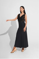 Black Lace Haute Couture Classic Dress