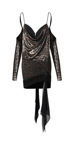 Lure Dress Gold Leopard