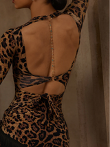 Amber Bodysuit Wild Leopard