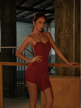 The Bodysuit Burgundy Red