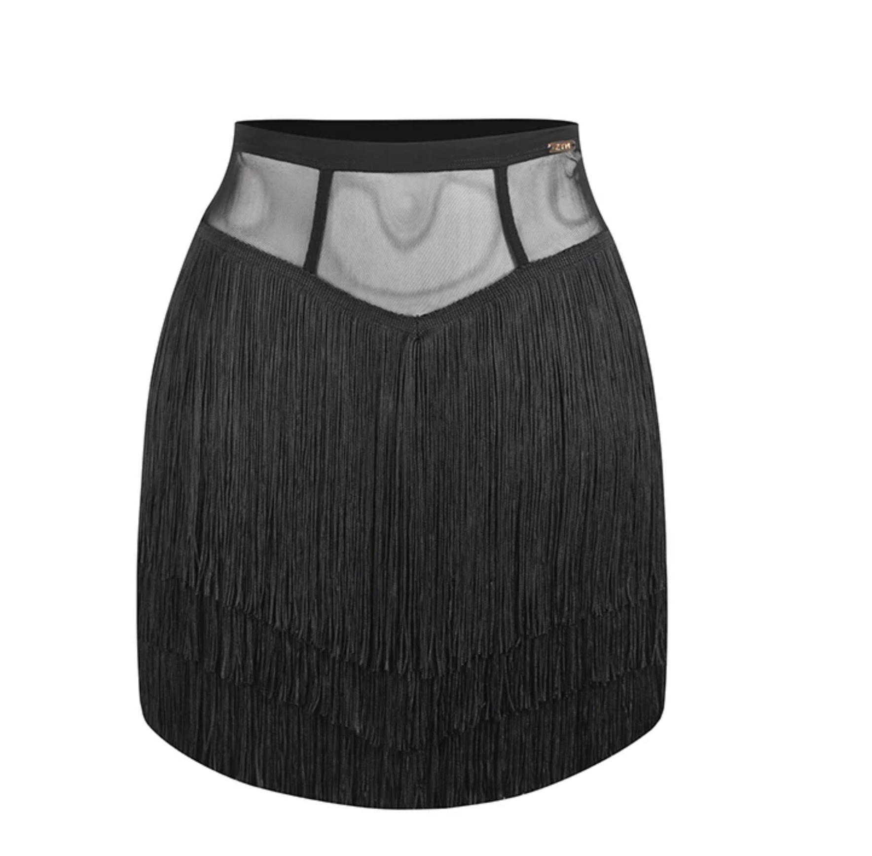 Onyx Fringe  Skirt