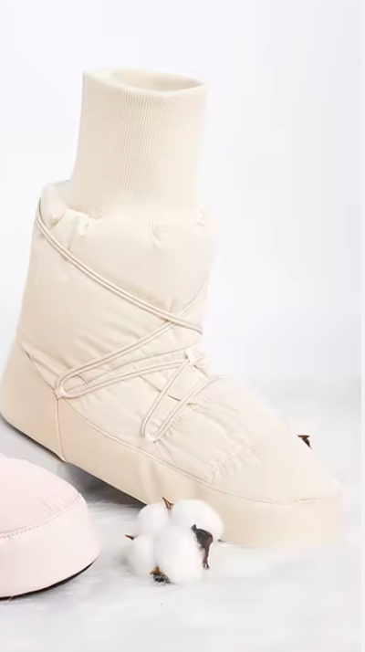 Dance Boot  Cotton Shoes  Women White