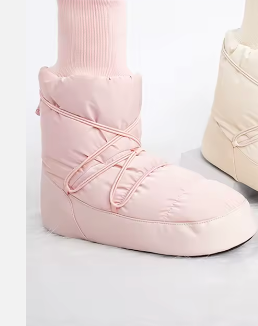 Dance Boot  Cotton Shoes  Women Pink