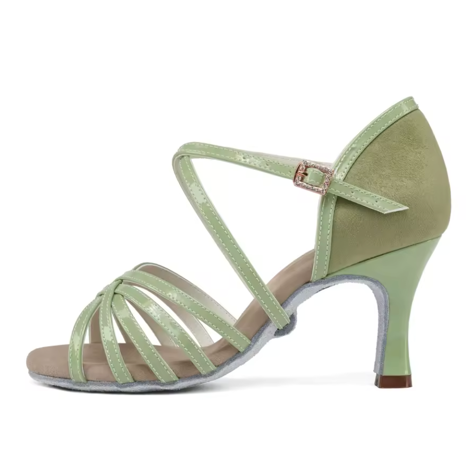 Women Ballroom dance shoes Green