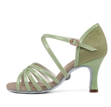 Women Ballroom dance shoes Green