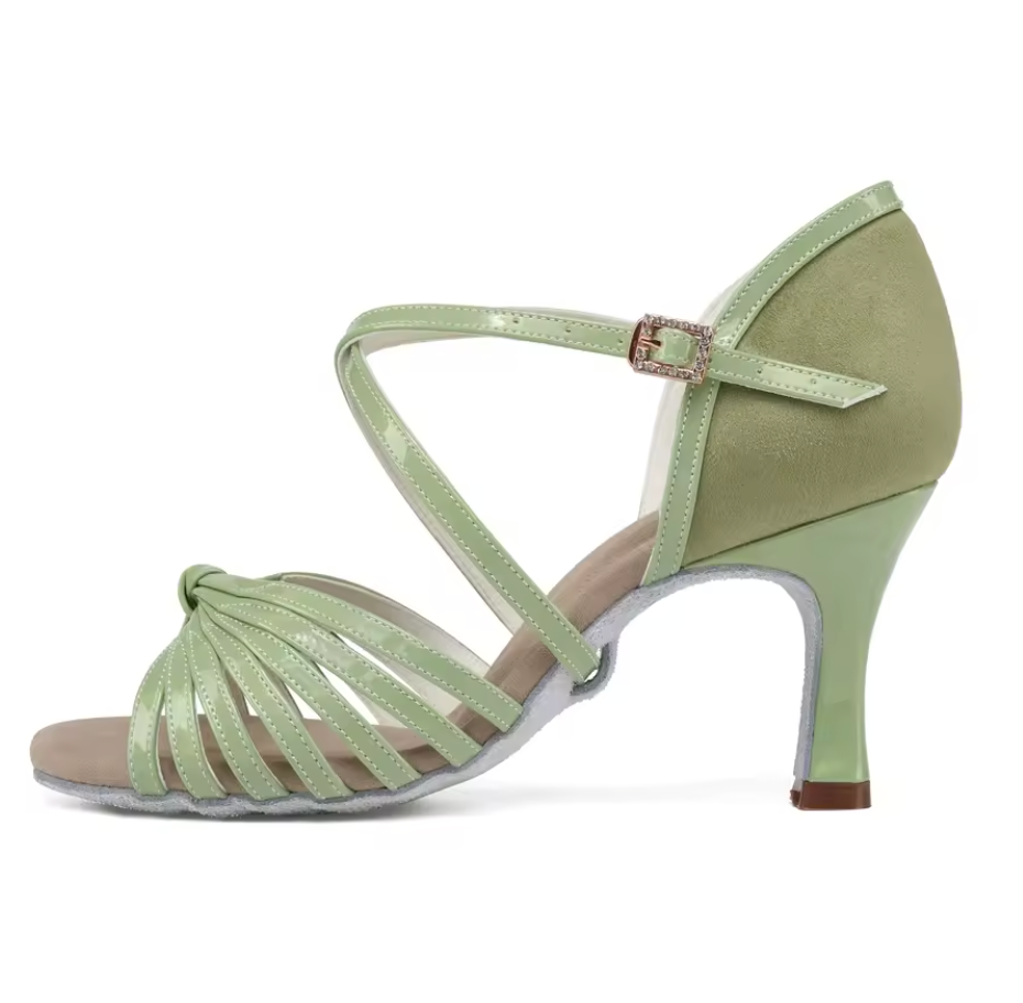 Women Ballroom dance shoes Green