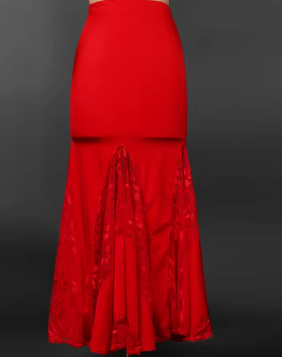 Scarlet Lace Detail Modern Skirt