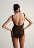 Lace Double Shoulder Leotard