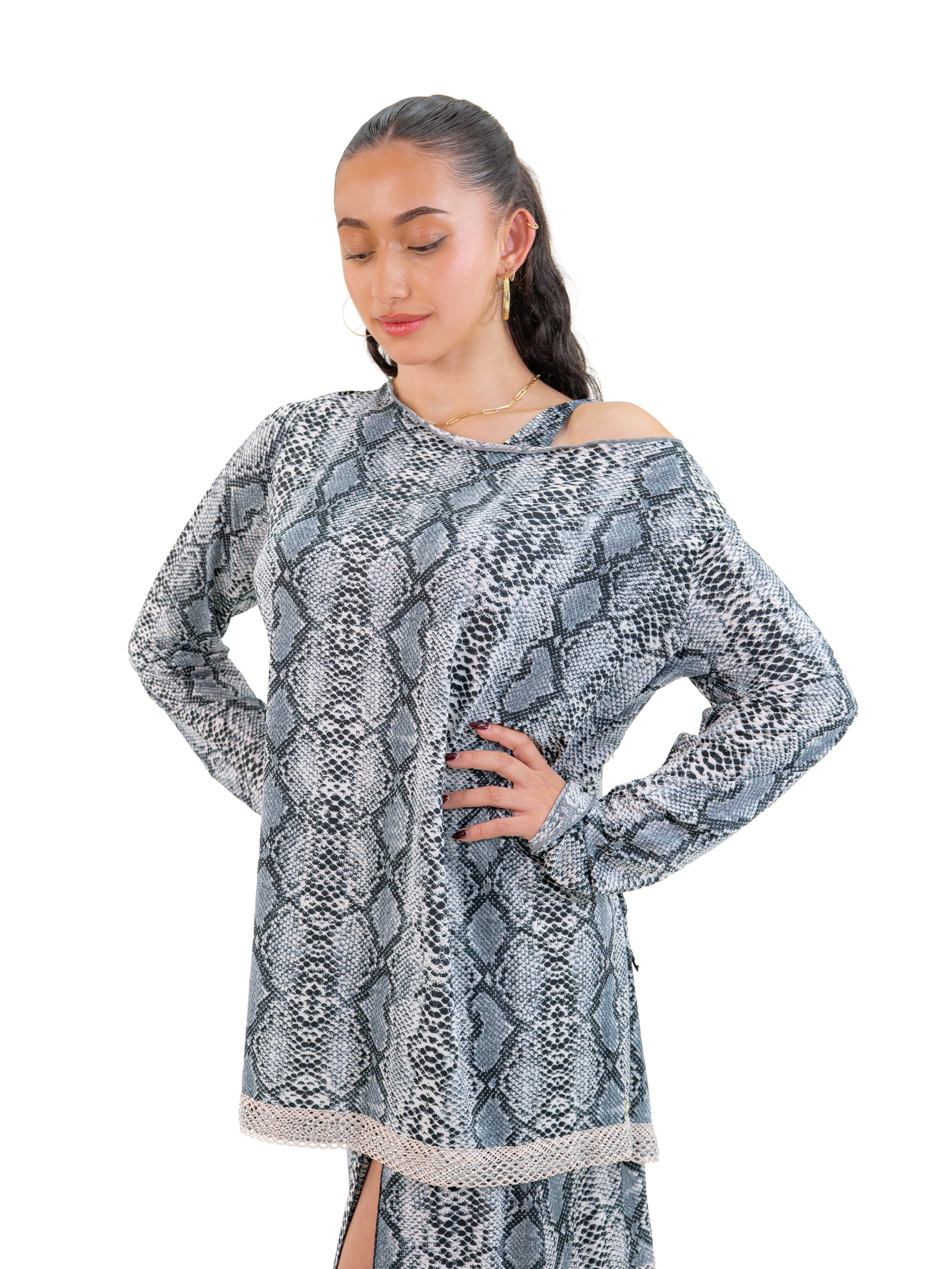 Venus Long Sleeve Tunic- Snake 2.0