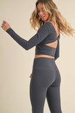 Twist Back Long Sleeve Top