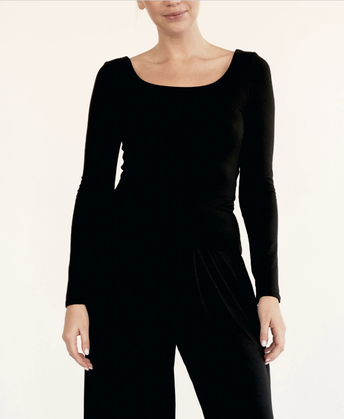 Bamboo Double Layer Long Sleeve Top