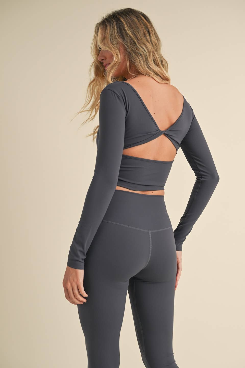 Twist Back Long Sleeve Top