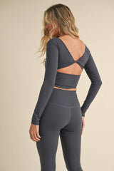 Twist Back Long Sleeve Top