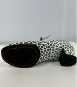 White Leopard Ballroom Shoes