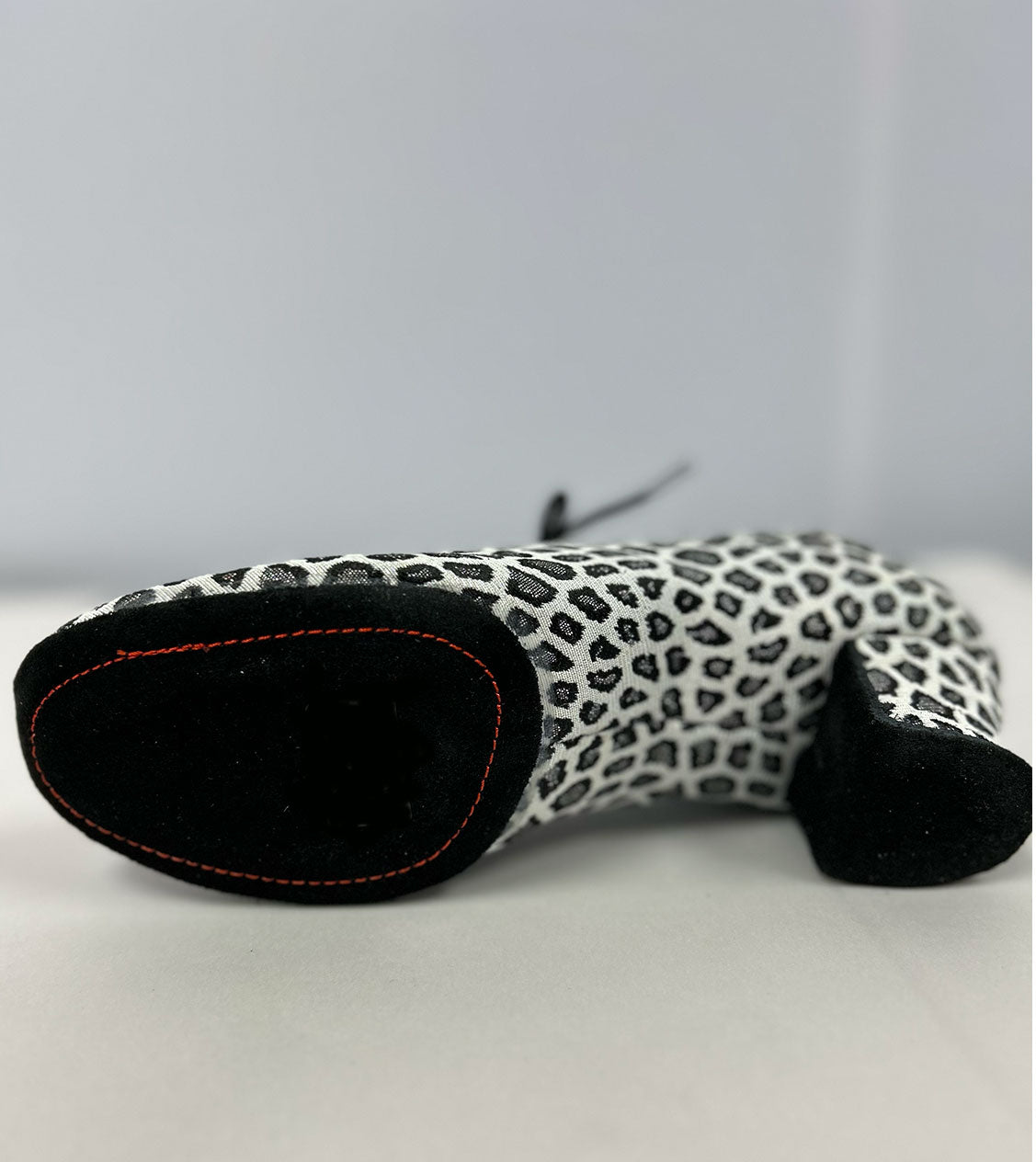 White Leopard Ballroom Shoes